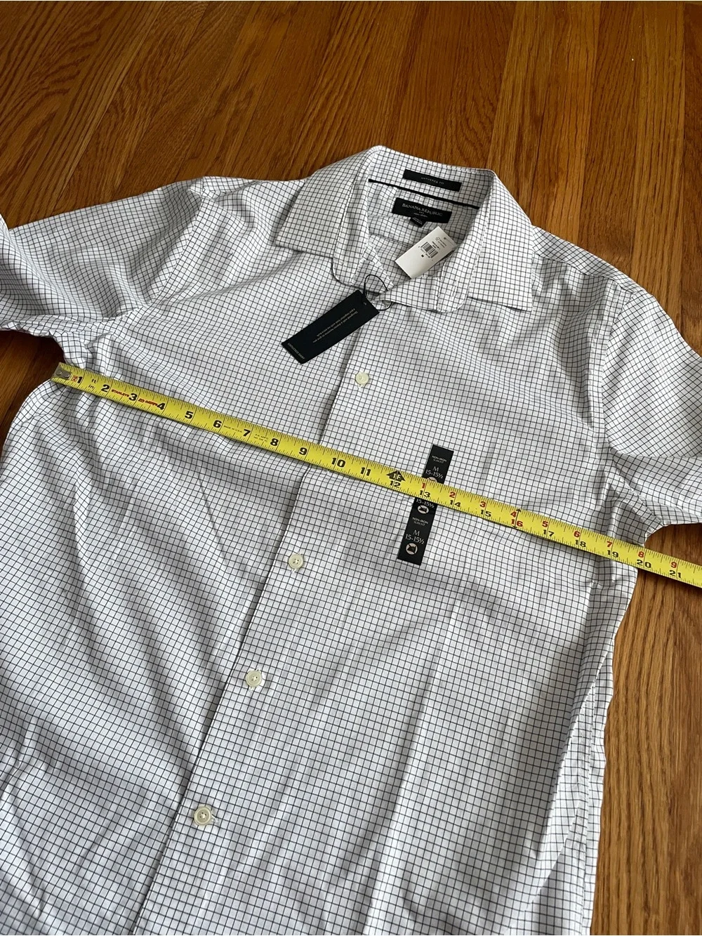 Banana Republic untucked fit Checked Dress Shirt New M